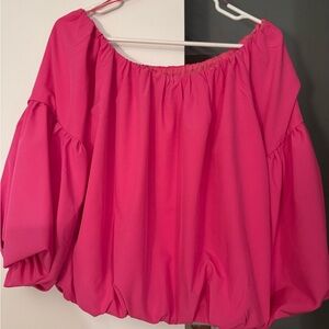 Flying Tomato Vibrant Pink Off-Shoulder Blouse